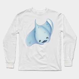 Cute Manta Ray Long Sleeve T-Shirt